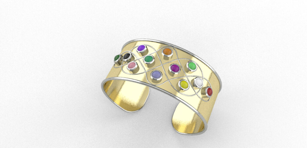 bangle rendering flat sides